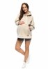 MijaCulture hoodie for pregnant women and breastfeeding  Megan  M021 Beige